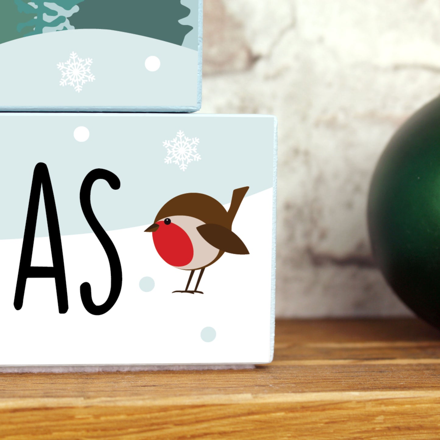 Christmas Wooden Countdown Blocks, Sleeps Until Christmas Advent Calendar