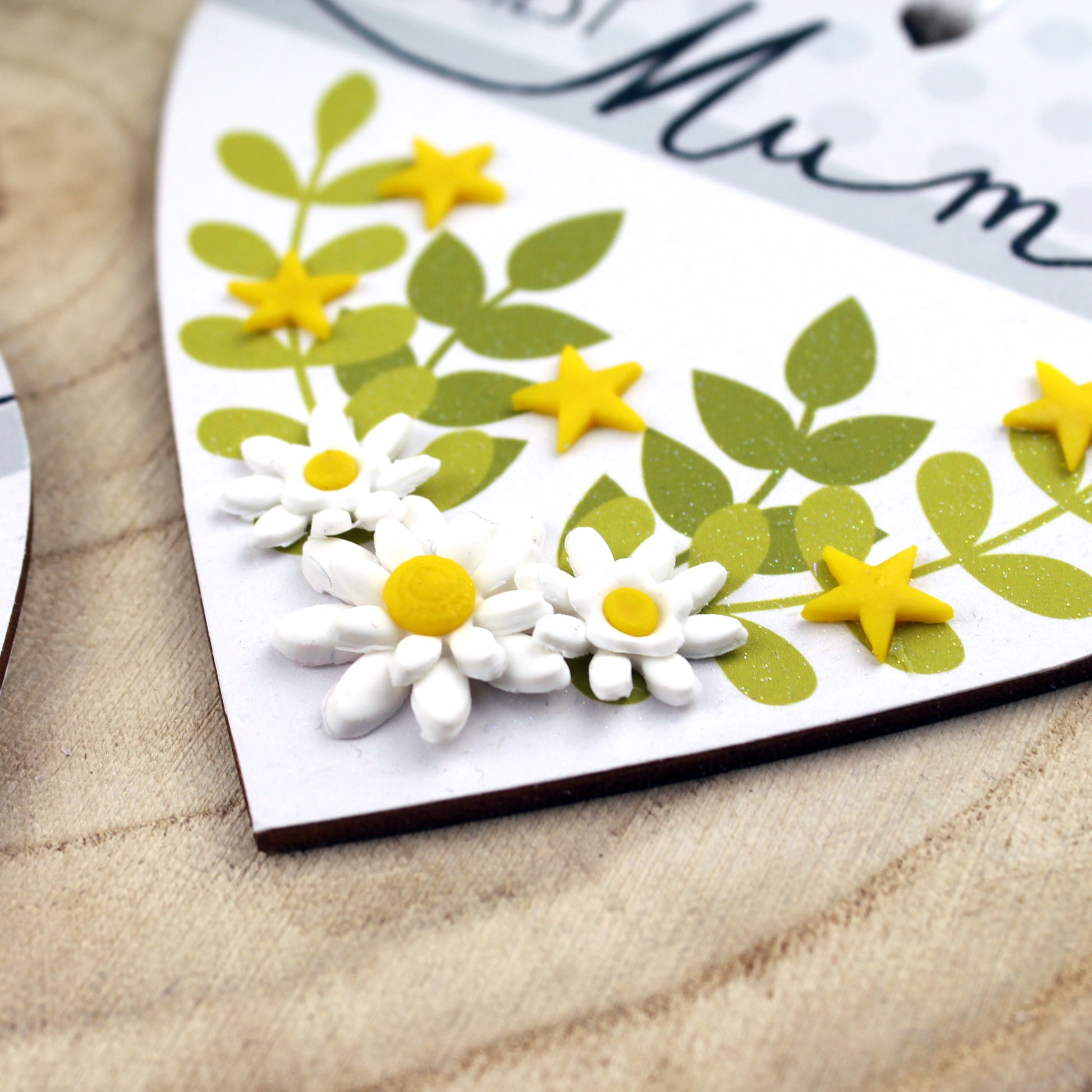 Flowers on Keepsake heart gift