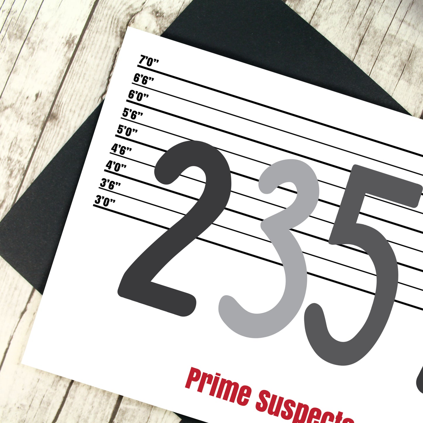 Close up of Prime numbers card