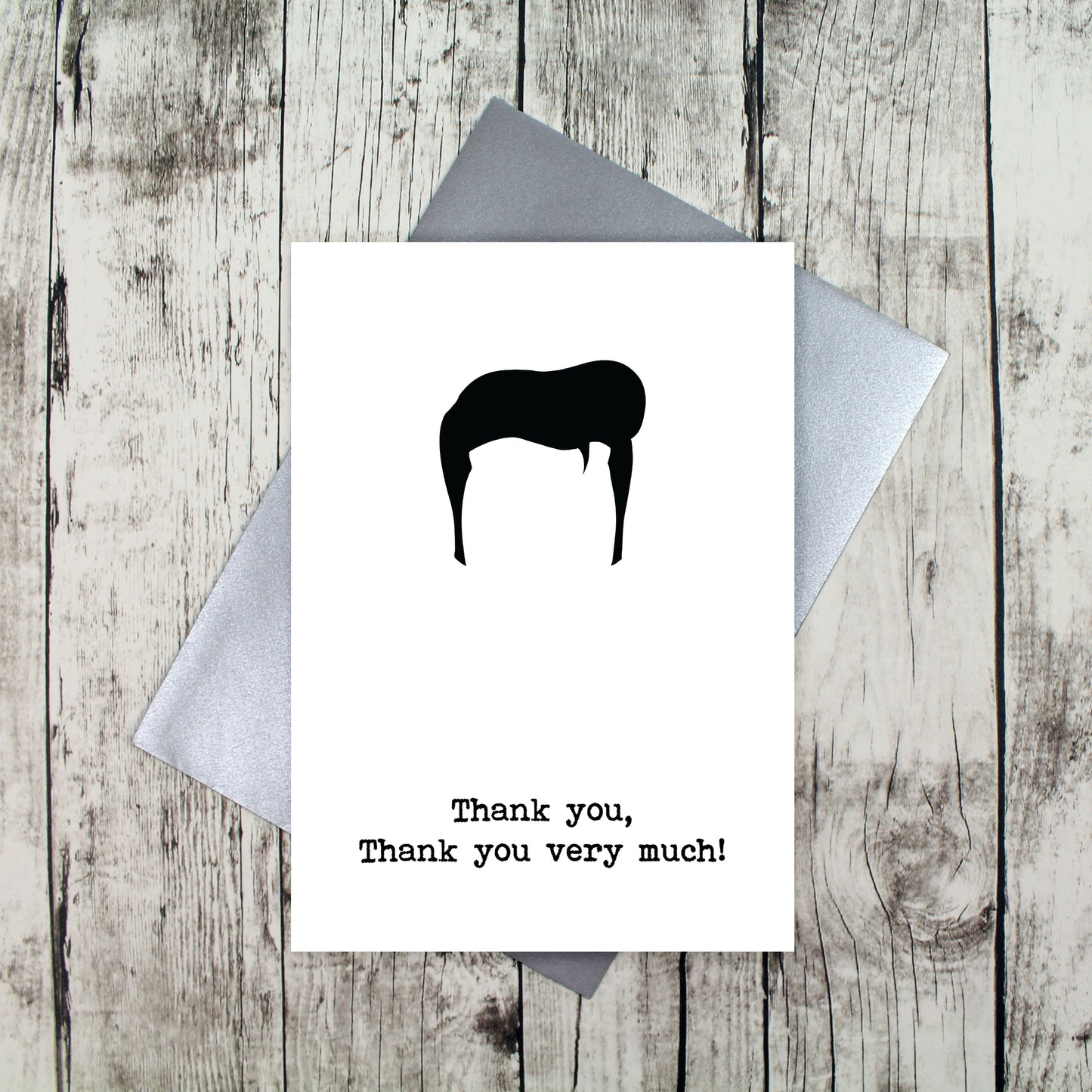 Thank you, thank you very much card