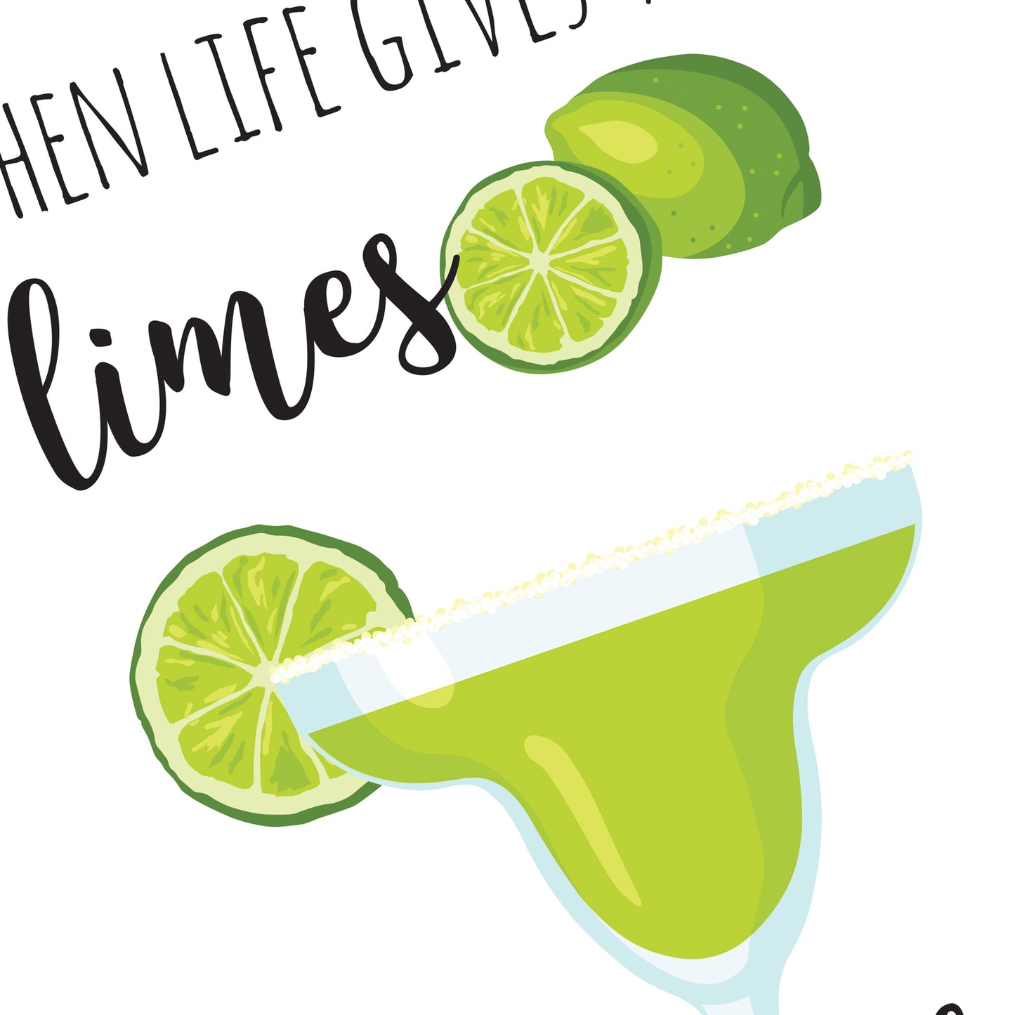Close up of margarita glass with lime slice