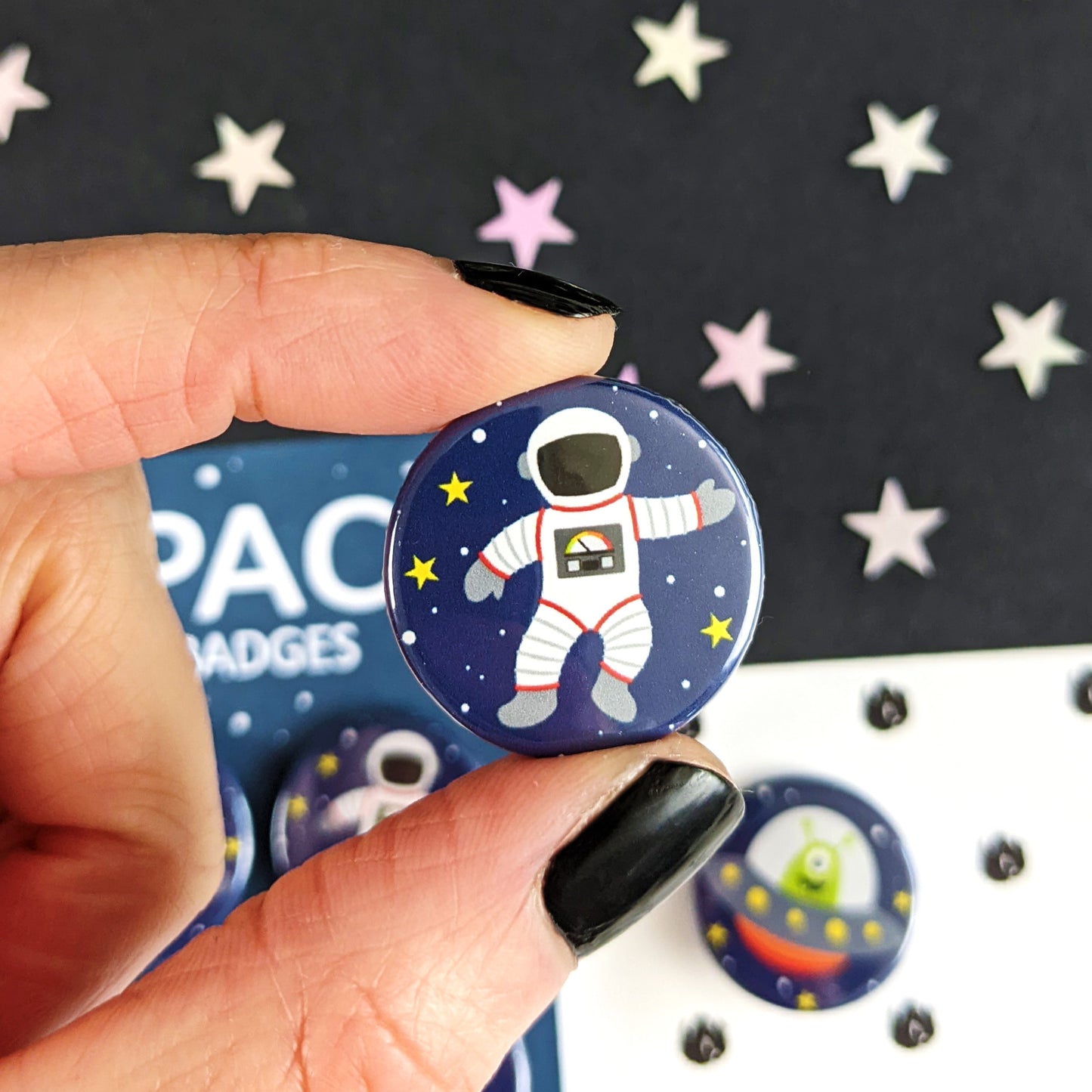 Astronaut Button Badge
