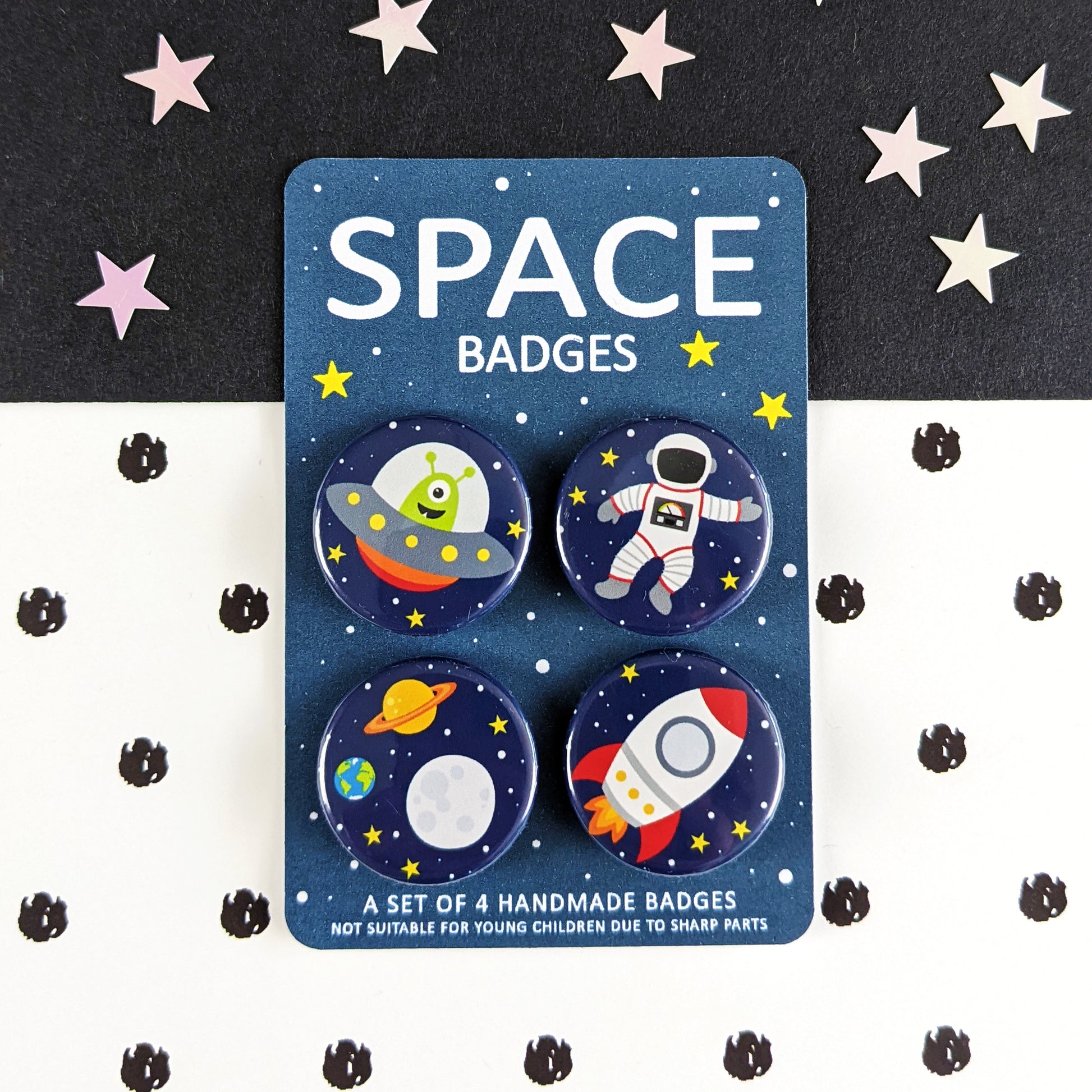 Space Themed Badges