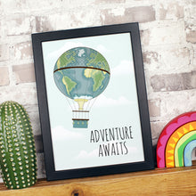 Load image into Gallery viewer, Adventure Awaits Inspirational Children’s Print