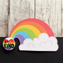 Load image into Gallery viewer, Rainbow be kind badge