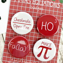 Load image into Gallery viewer, Close up of Christmas maths badges