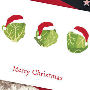 Sprouts in Santa hats
