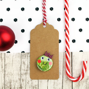 Gift tag with sprout badge