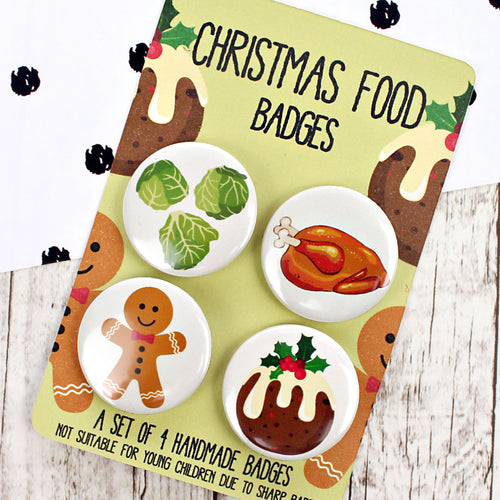 Christmas food badges