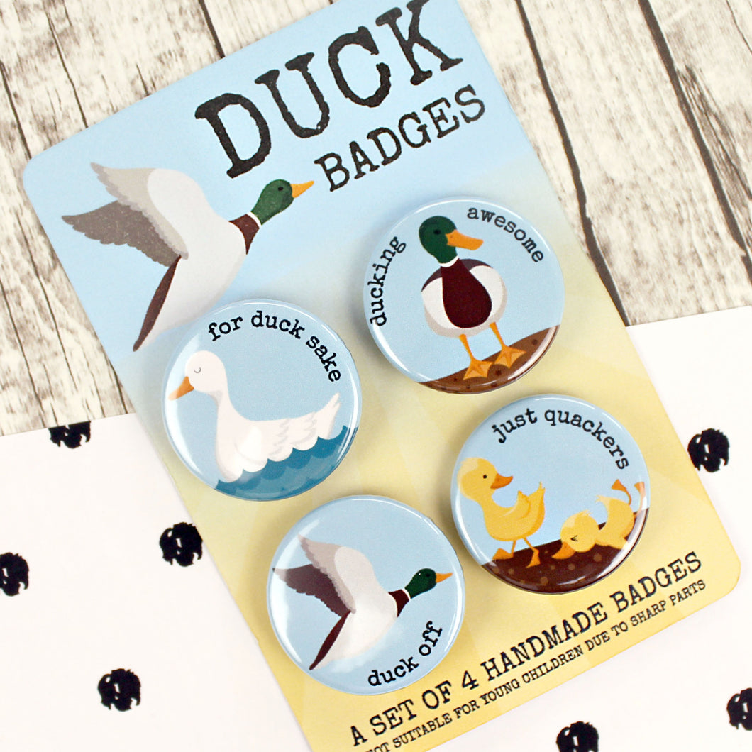 Rude duck badges