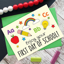 Load image into Gallery viewer, First day of school card