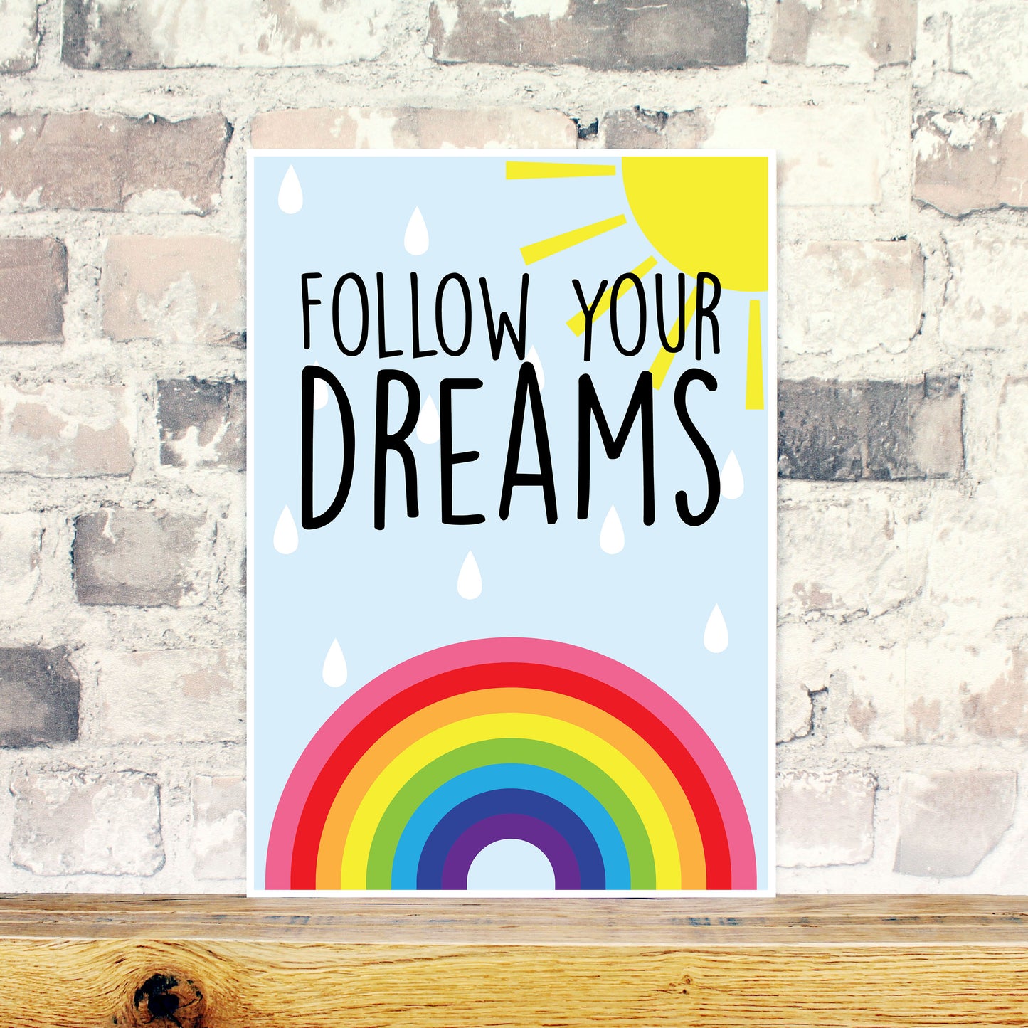 Follow your dream wall art