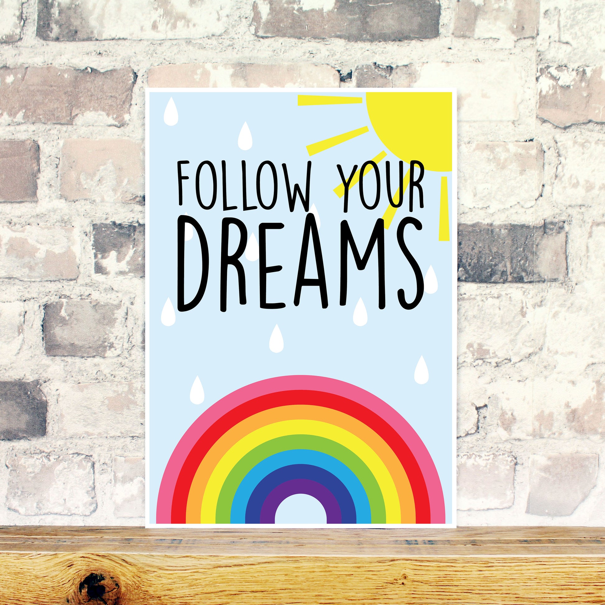 Follow your dream wall art