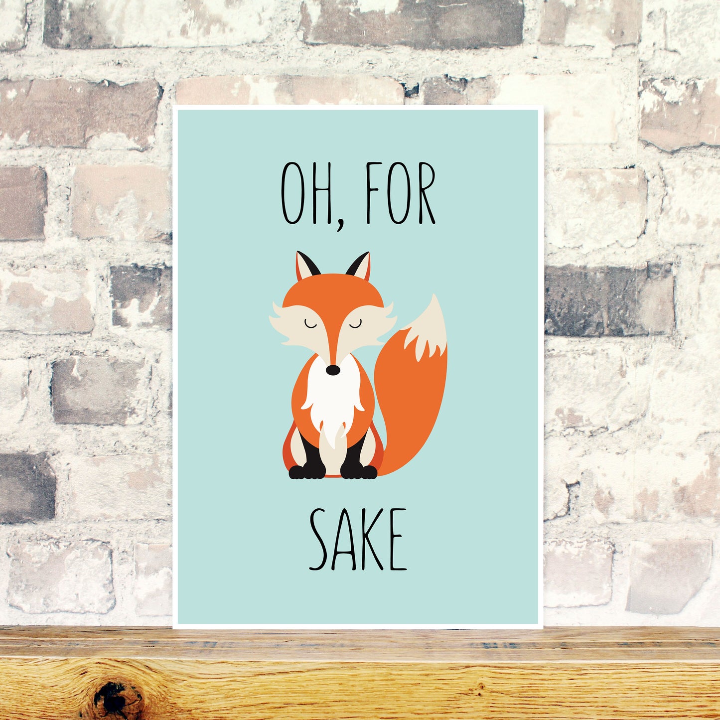 For fox sake wall art