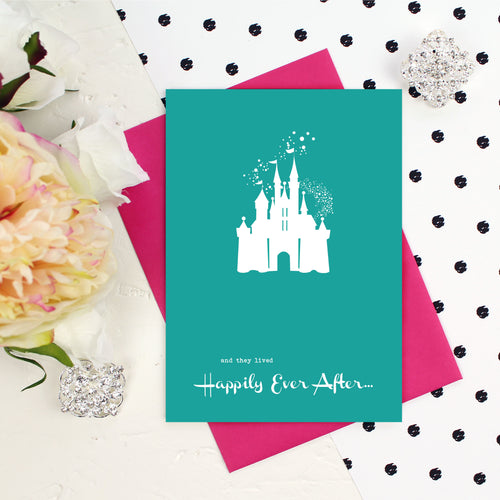 Happily ever after wedding card