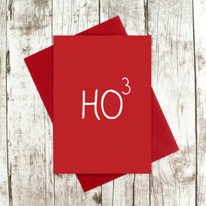 Ho Ho Ho Christmas card