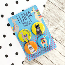 Load image into Gallery viewer, No drama llama badge set