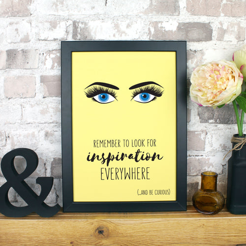 Look for inspiration wall art