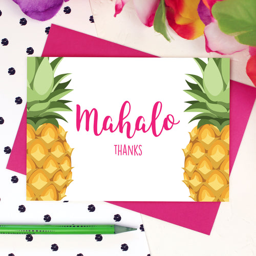 Mahalo Thanks Card