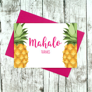 Mahalo thanks card