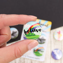Load image into Gallery viewer, A rainbow with the word &#39;BELIEVE&#39;