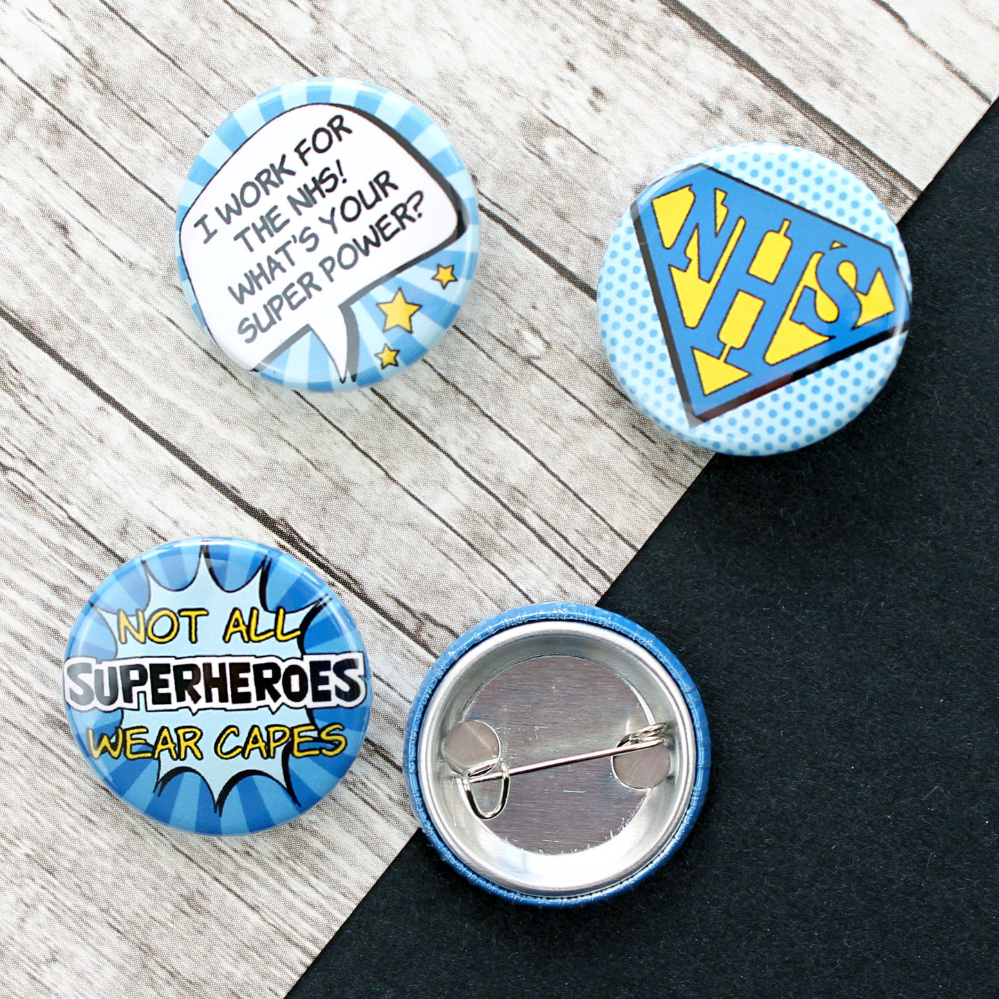 Back of badges