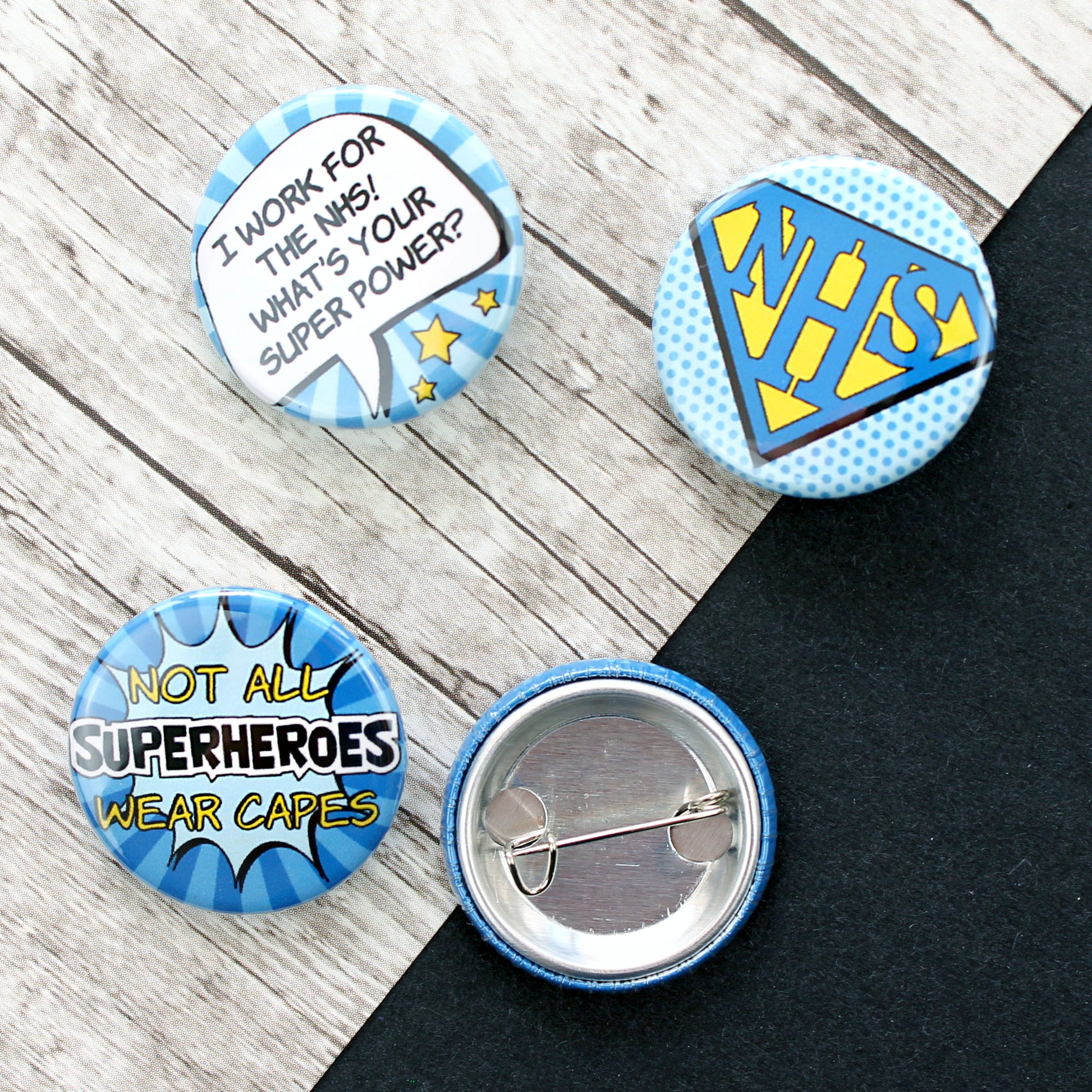 Back of badges