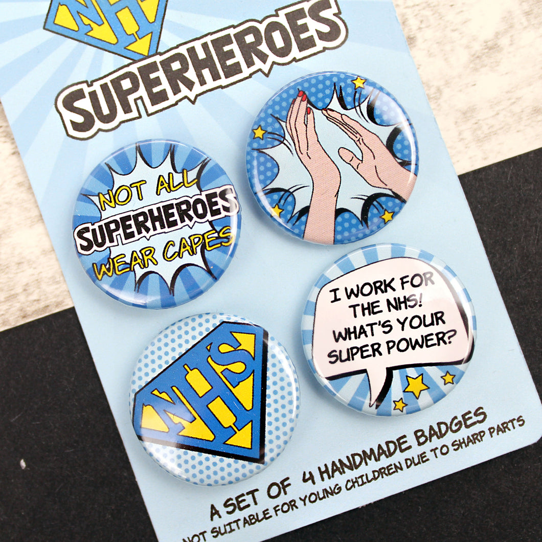 NHS superheroes badges