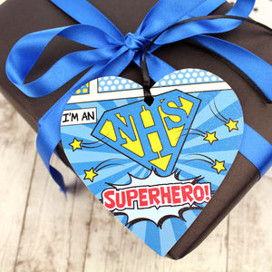 NHS superhero gift tag