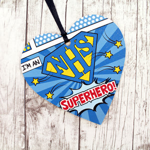 I'm an NHS superhero keepsake heart