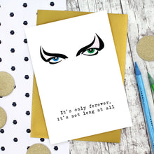 Load image into Gallery viewer, Labyrinth Card with Jareth&#39;s eyes