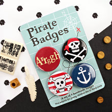 Load image into Gallery viewer, Fun Pirate badge set