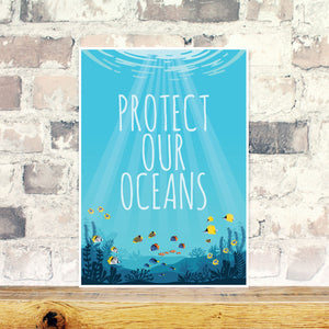 Under the ocean environmental print