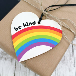 Be kind heart as gift label