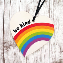 Load image into Gallery viewer, Be kind heart with retro rainbow