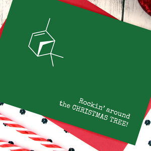 Science themed Christmas card
