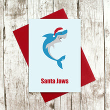 Load image into Gallery viewer, Shark Christmas card