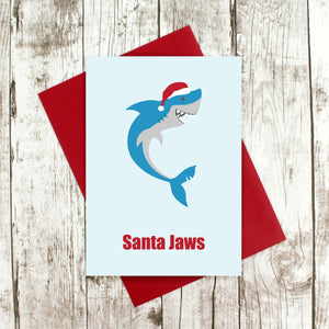 Shark Christmas card