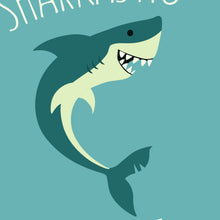 Load image into Gallery viewer, Grinning shark illustration