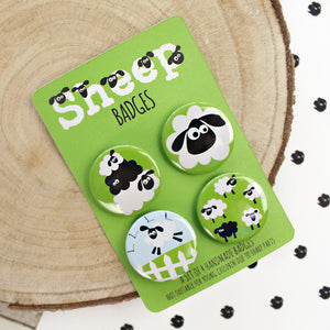 Sheep Button Badges