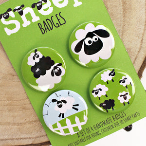 Handmade Sheep Badges