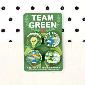Team Green badge set