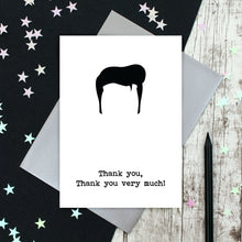 Load image into Gallery viewer, Elvis hairstyle greeting card