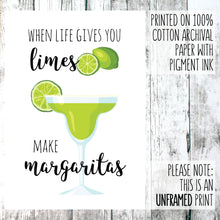 Load image into Gallery viewer, When life gives you limes wall out