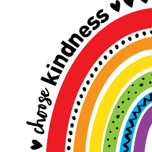 Close up of choose kindness print