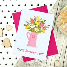 Load image into Gallery viewer, Happy Mother&#39;s Day card with flowers