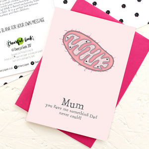 Mitochondria Mother's Day Card