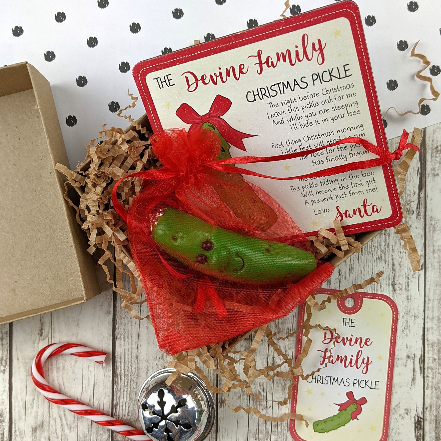 Christmas Pickle, Personalised Christmas Tree Decoration, The Christmas Pickle Tradition