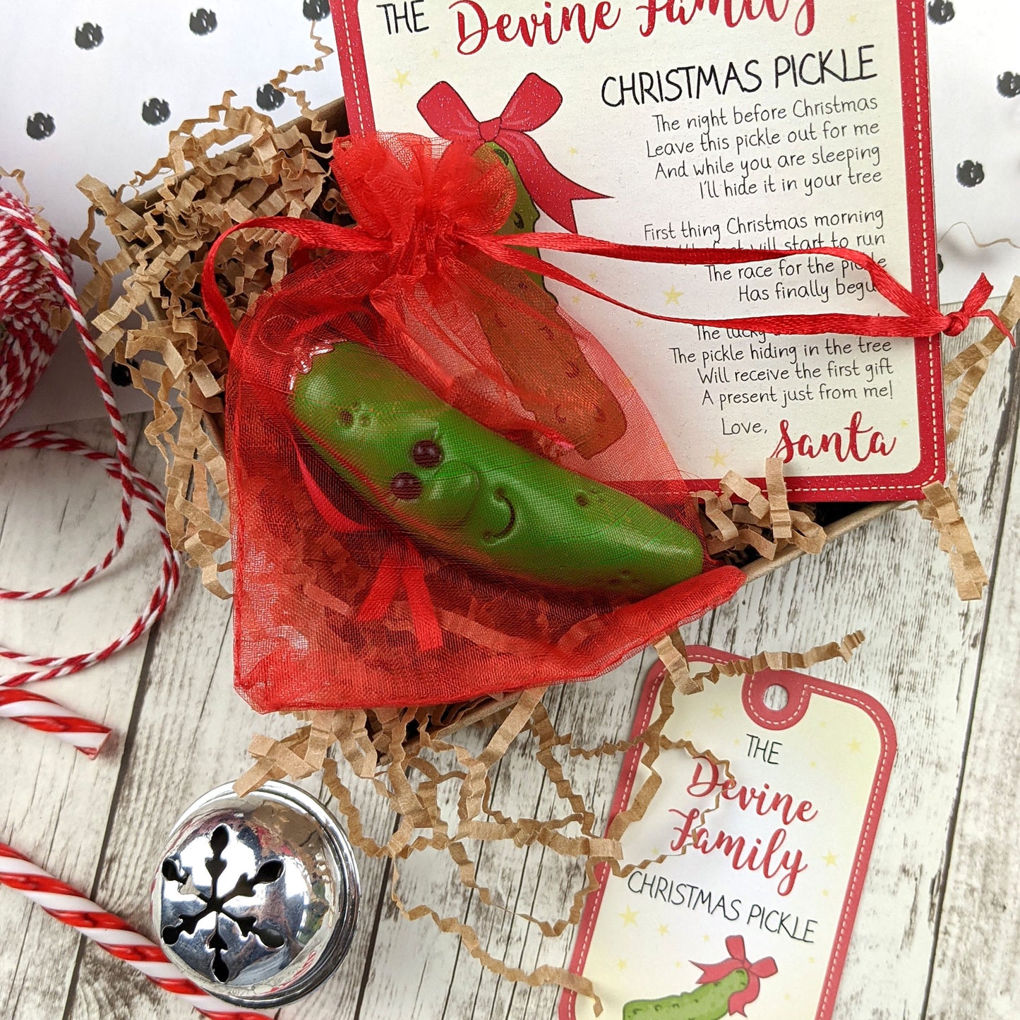 Christmas Pickle, Personalised Christmas Tree Decoration, The Christmas Pickle Tradition
