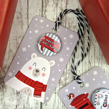 Load image into Gallery viewer, Winter Wonderland Christmas Gift Tags with Badges
